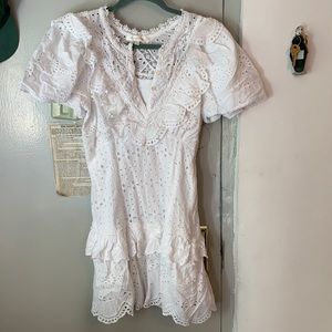 LoveShackFancy white lace dress